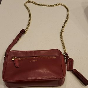 Coach leather crossbody purse